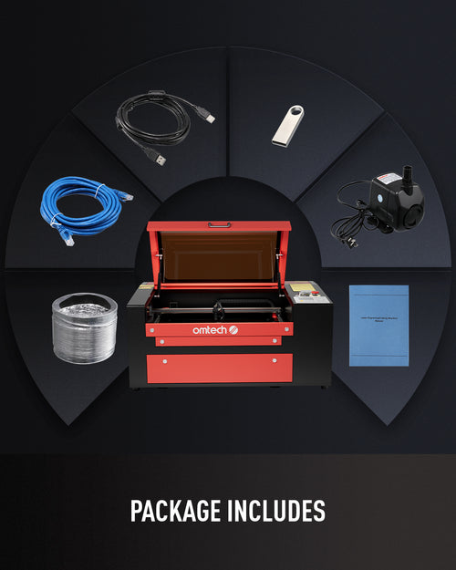 Pre-Owned OMTech 60W CO2 Laser Engraver, 24x16 Inch Laser Engraving Cutting Machine