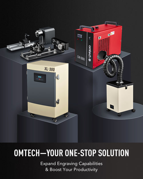 Pre-Owned OMTech 60W CO2 Laser Engraver, 24x16 Inch Laser Engraving Cutting Machine