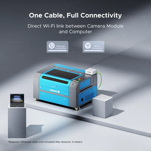 OMTech 2MP Remote Monitoring Camera for CO2 Laser Engraver with Fire Detection Sensor