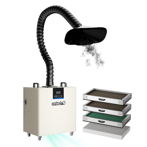 300W Fume Extractor 4 Stage Smoke Absorber for Laser Engraver