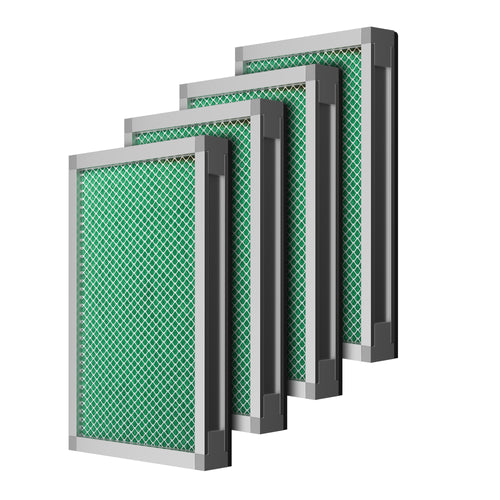 OMTech Activated Carbon Filter Set, 2 Piece Charcoal Replacement Air Filter Set for 300W Fume Extractor