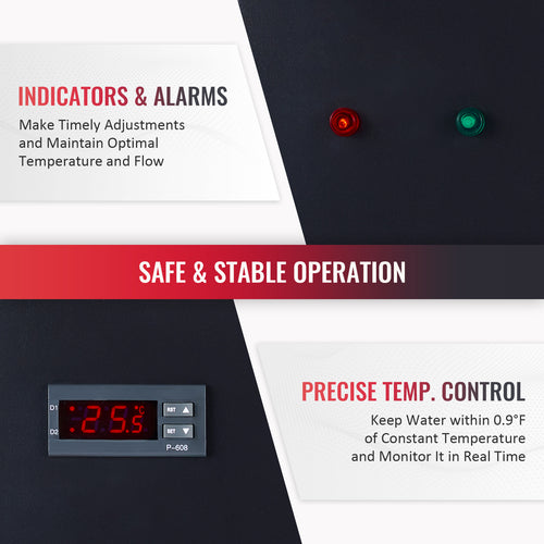 Pre-Owned OMTech CW-5000 Industrial Water Chiller for 50-100W CO2 Laser Engraving Machine