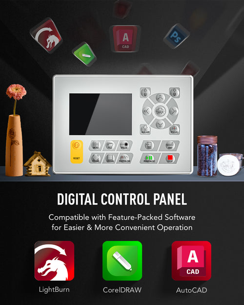 Pre-Owned OMTech 60W CO2 Laser Engraver, 24x16 Inch Laser Engraving Cutting Machine