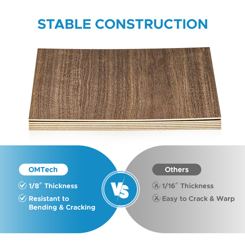 OMTech Walnut Plywood 1/8