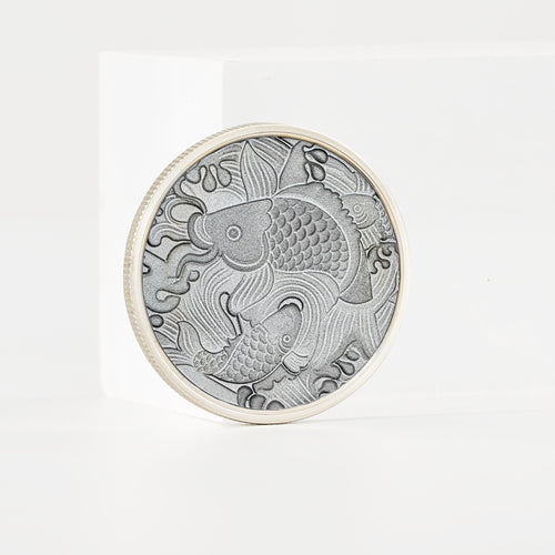 OMTech Blank Brass Challenge Coins, 40 mm 20pc Custom Coin Set for Laser Engraving with 10 Brass & 10 Silver