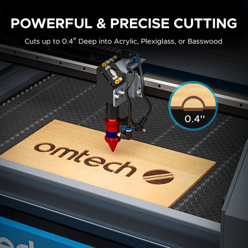 OMTech Maker AF2028-60 60W CO2 Laser Cutter and Engraver with 20