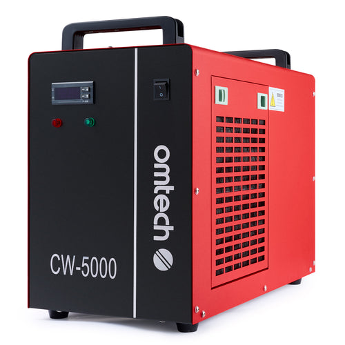Pre-Owned OMTech CW-5000 Industrial Water Chiller for 50-100W CO2 Laser Engraving Machine