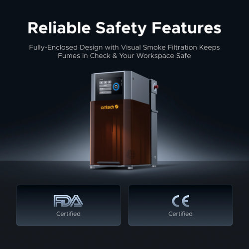 OMTech Solis Duo 20W Fiber & 20W Diode Dual Laser Engraver