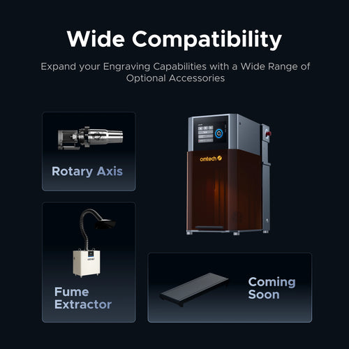 OMTech Solis Duo 20W Fiber & 20W Diode Dual Laser Engraver
