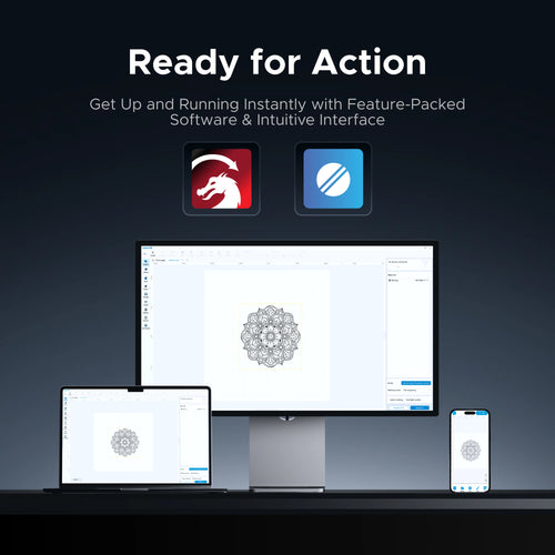 OMTech Solis Duo 30W Fiber & 20W Diode Dual Laser Engraver with Autofocus