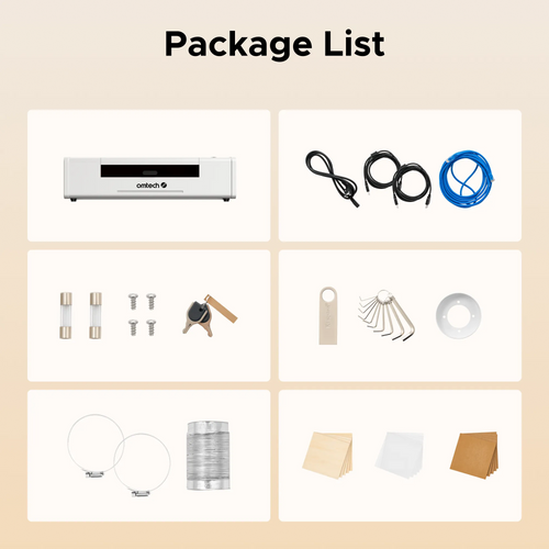 OMTech Polar Lite 55W Desktop CO2 Laser Engraver and Cutter