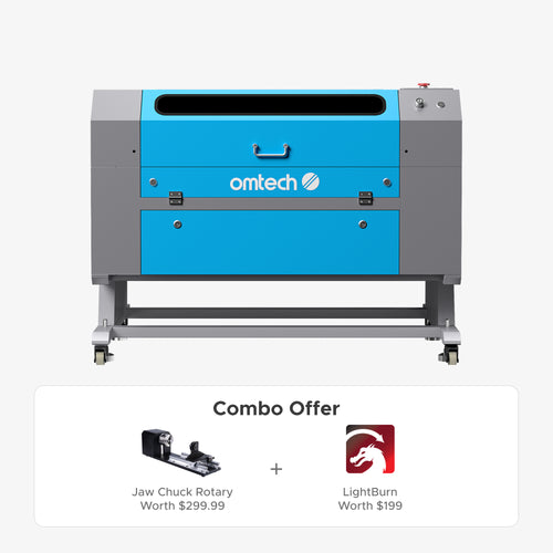 OMTech Maker AF2028-60 60W CO2 Laser Cutter and Engraver with 20