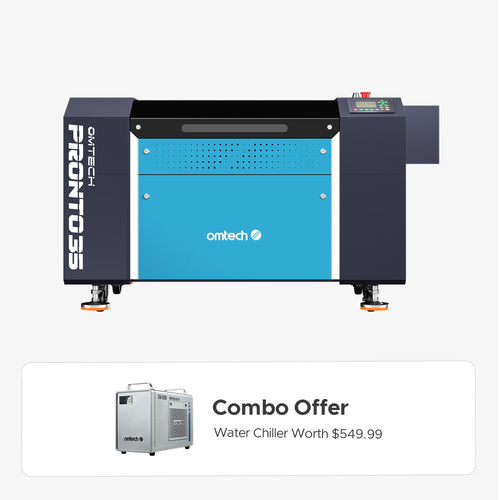 OMTech Pronto 35 90W CO2 Laser Cutter and Engraver with Autofocus