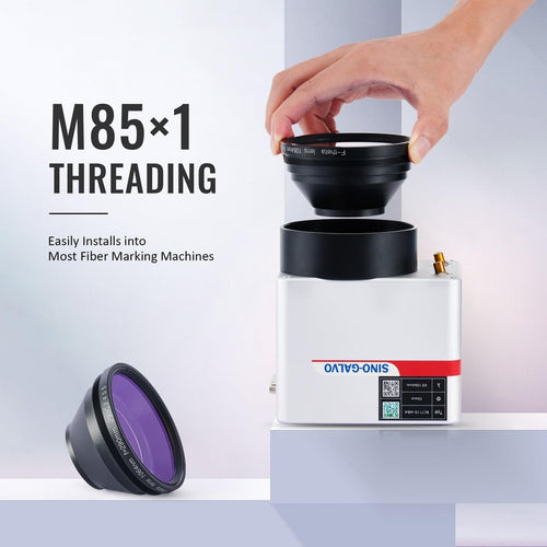 300x300mm F Theta Scan Lens, M85x1 Thread Replacement Sino Galvo Scanning Lens for 1064nm Split Style Fiber Laser Engravers