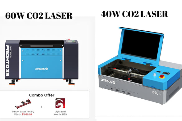 40W vs 60W CO2 Laser Engravers: What’s the Real Difference?