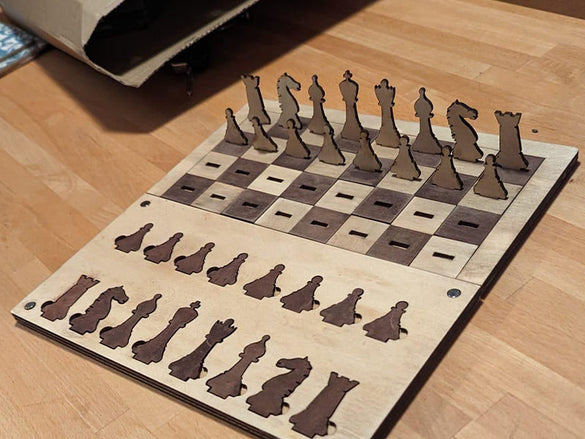 How to Design and Make a Chessboard with a CO₂ Laser Engraver