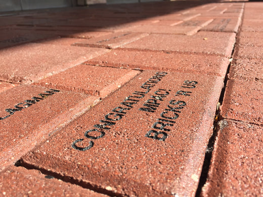 laser engraving bricks