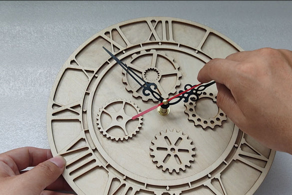 how to make laser cut wooden decorative clocks