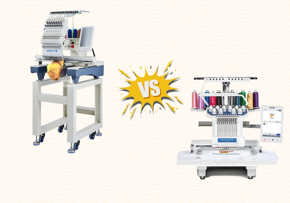 OMTech Pulse vs Brother Pro X PR1055X: A Side-by-Side Comparison