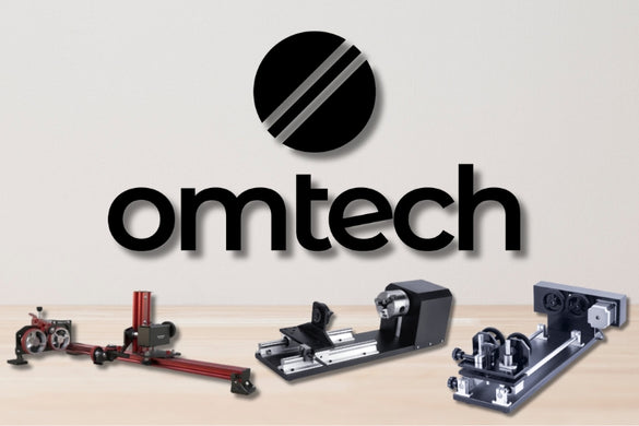 omtech rotary attachments for laser machines