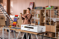 a desktop CO2 laser engraver for crafts