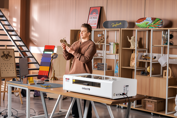 a desktop CO2 laser engraver for crafts