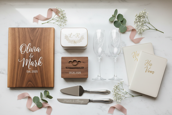 Trending Ideas for Engraved Wedding Gifts to Personalize Every Moment of the Big Day