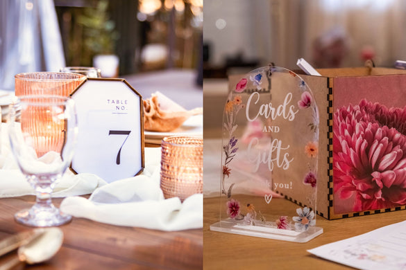 how to make laser cut wedding seat numbers
