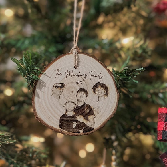 35 Creative Wood Slice Ornament Ideas for Christmas