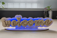 How to Make Laser Cut Wooden LED Welcome Signs