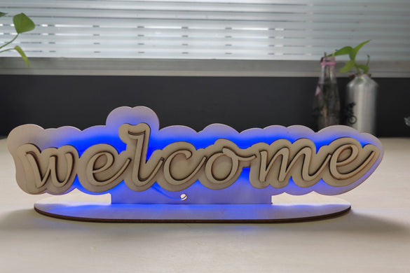 How to Make Laser Cut Wooden LED Welcome Signs