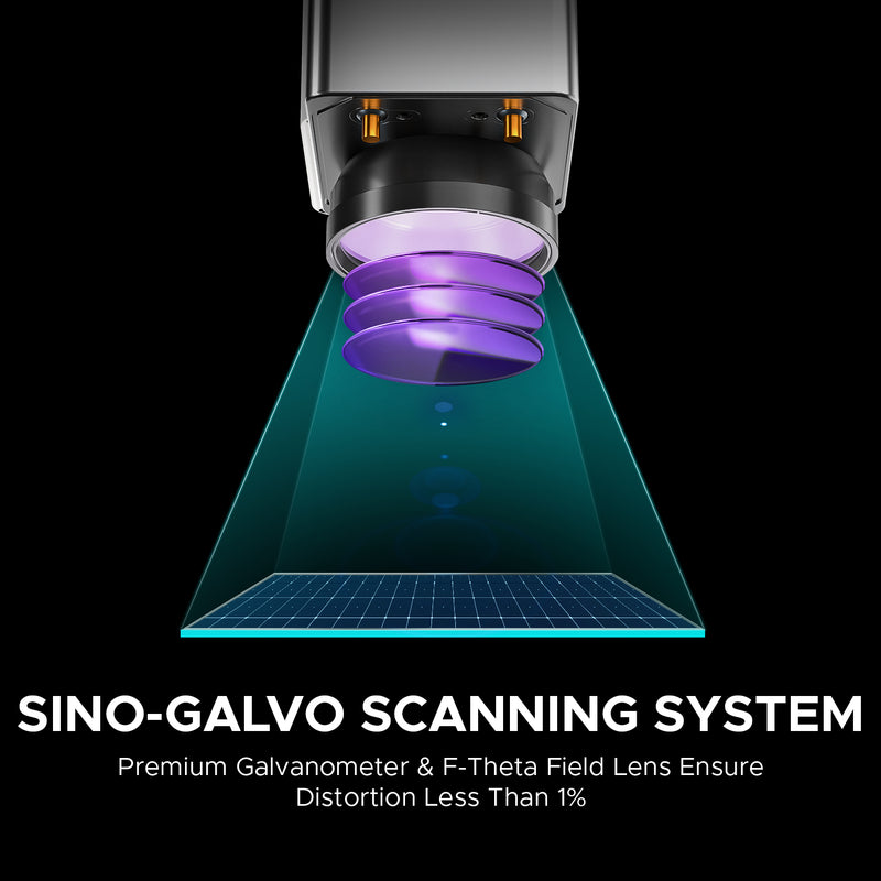 Galvo 20W Integrated Fiber Metal Engraving Machine – OMTech