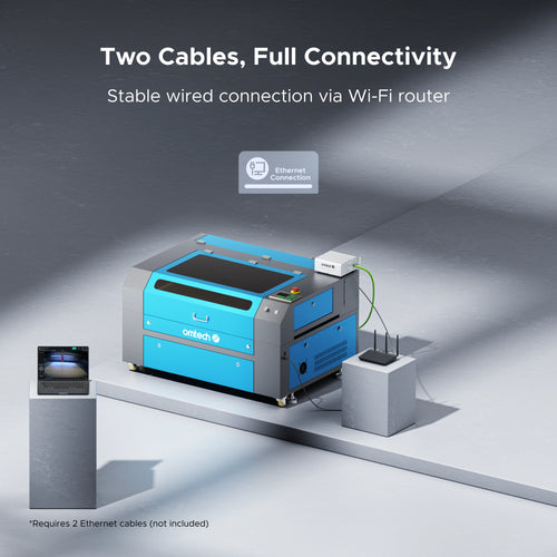 OMTech 2MP Remote Monitoring Camera for CO2 Laser Engraver with Fire Detection Sensor