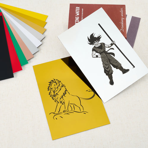 OMTech 10pc ABS Double Color Plastic Sheet Set, 11.8