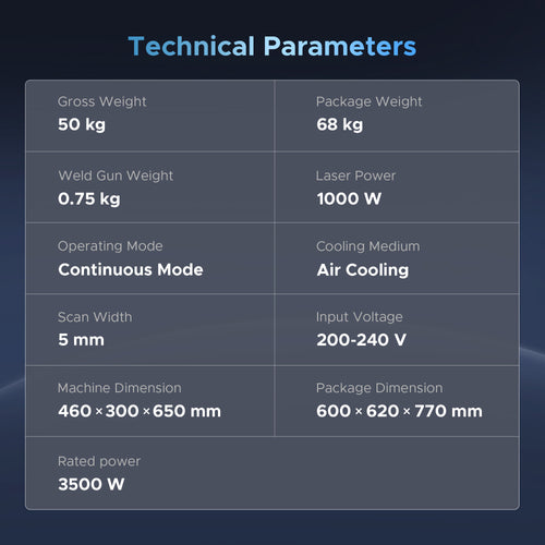 OMTech 1000W Air Cooling Fiber Laser Welder
