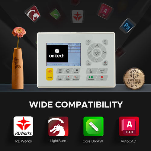 OMTech Maker MF2028-100 100W CO2 Laser Cutter and Engraver with 20