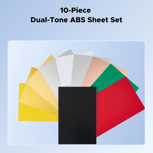 OMTech 10pc ABS Double Color Plastic Sheet Set, 11.8