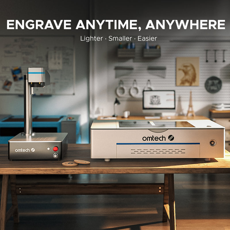 Pre-Owned Galvo Compact 30 - 30W Integrated Fiber Laser Marker Engraving Machine with 5.9"x5.9" Working Area for Metal