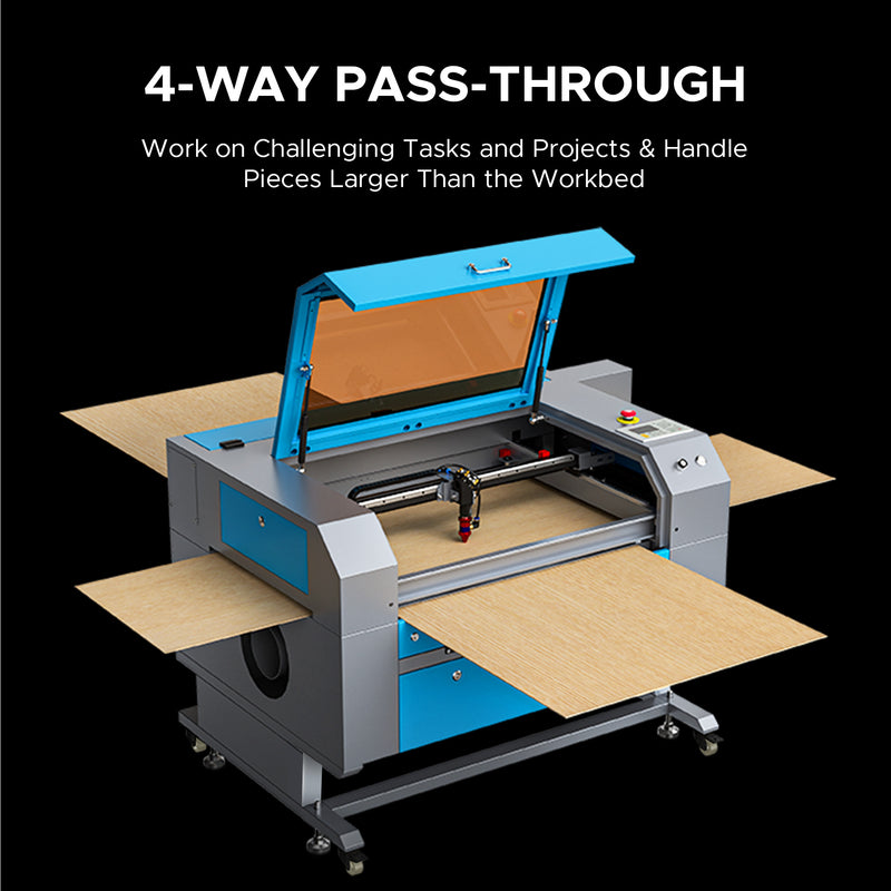 OMTech Maker AF2028-80 90W CO2 Laser Engraver and Cutter with 20" x 28" Working Area and Autofocus