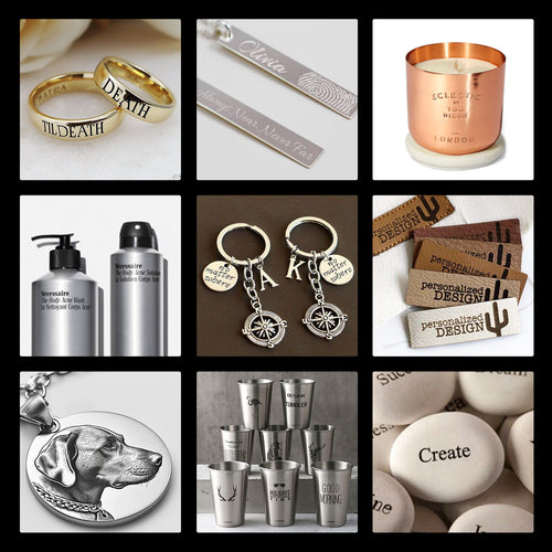 OMTech 50W Split Fiber Laser Engraving Machine with 6.9