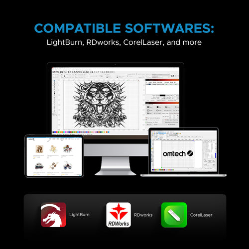 OMTech Pronto 35 90W CO2 Laser Cutter and Engraver with Autofocus