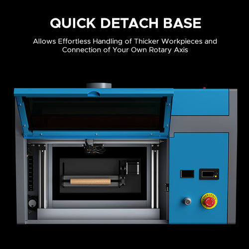 Pre-Owned DF0812-40BN - K40+ - 40W CO2 Desktop Laser Engraver Machine with 8” x 12” Working Area, Compatible with LightBurn, LCD Display, and Red Dot Pointer (Blue)