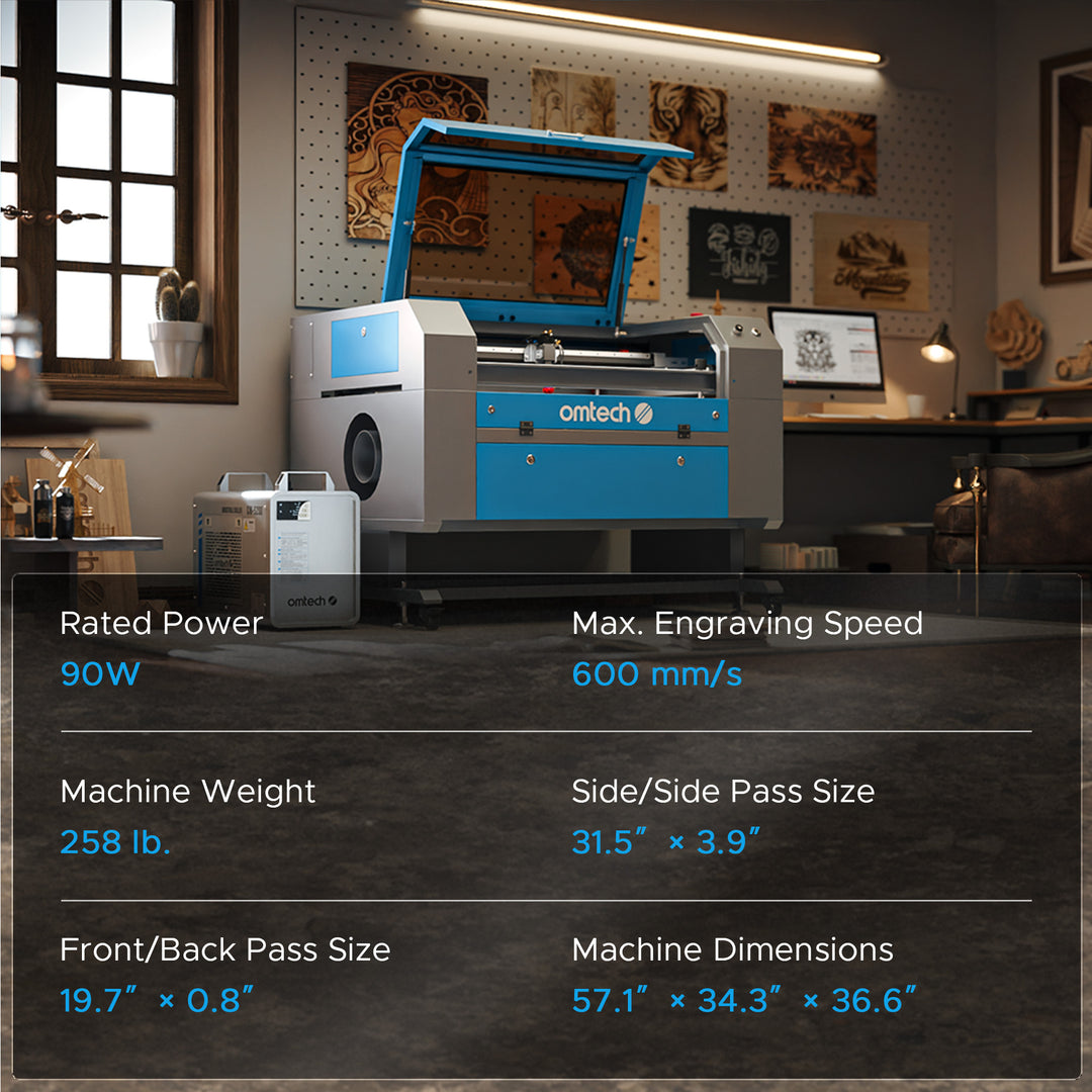 Maker 90W CO2 Laser Engraver and Cutter with Autofocus (AF2028-80