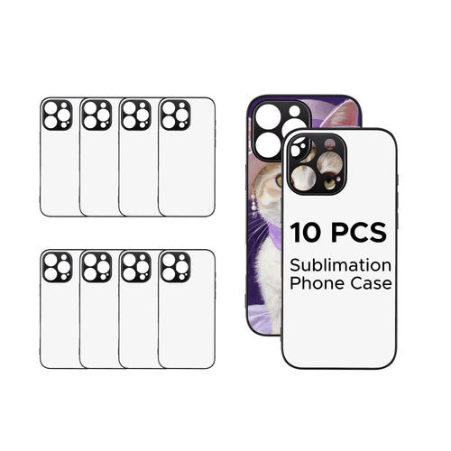 OMTech 10 Pack UV Printable Sublimation Blank Phone Cases for iPhone 16 Pro & Pro Max