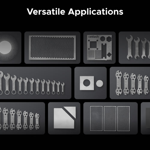 OMTech FC-22C 1500W Open Metal Laser Cutter Machine with Built-in Water Chiller & External Exhaust Fan