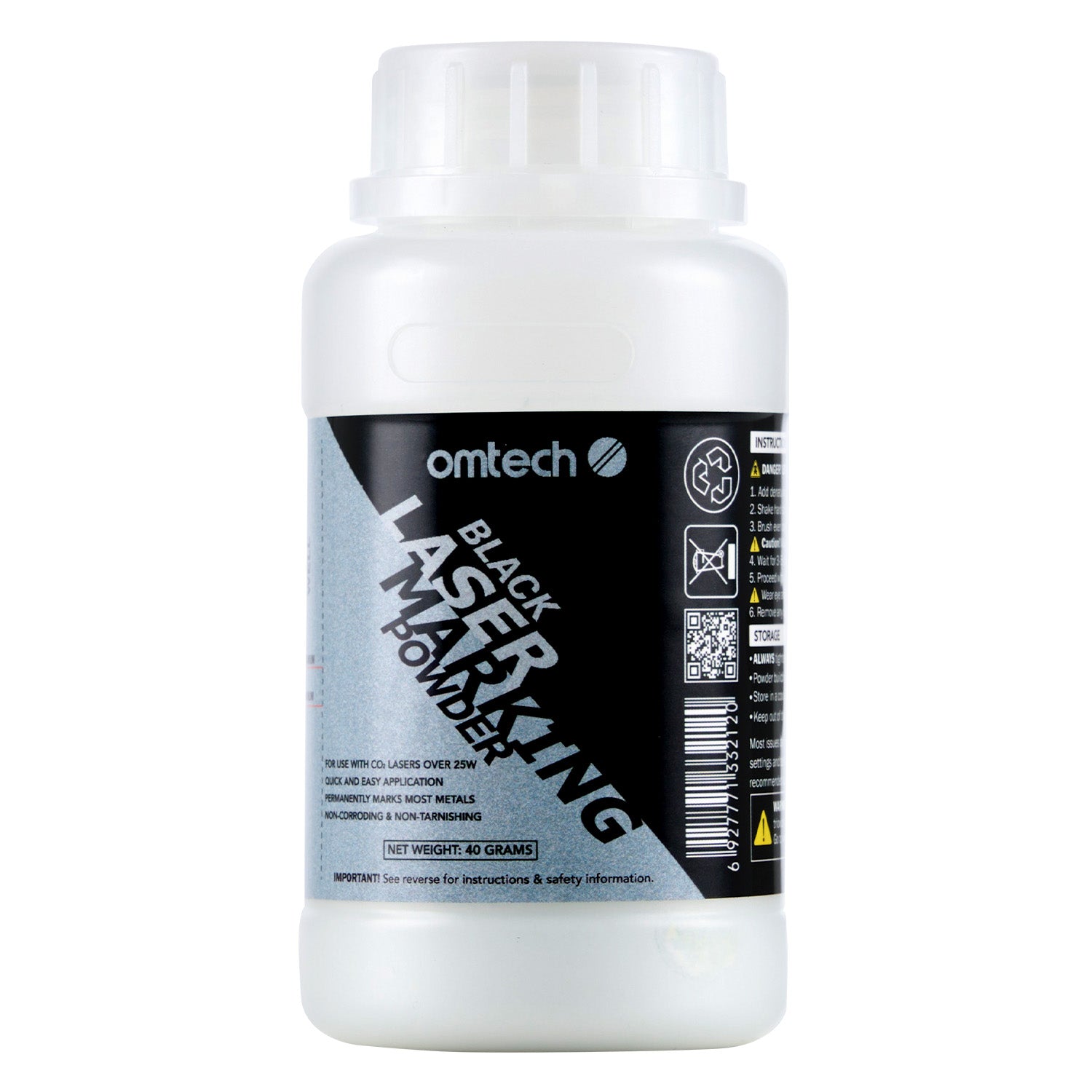Machine Marking Powder Metal Laser Marking Powder for CO2 Engravers – OMTech
