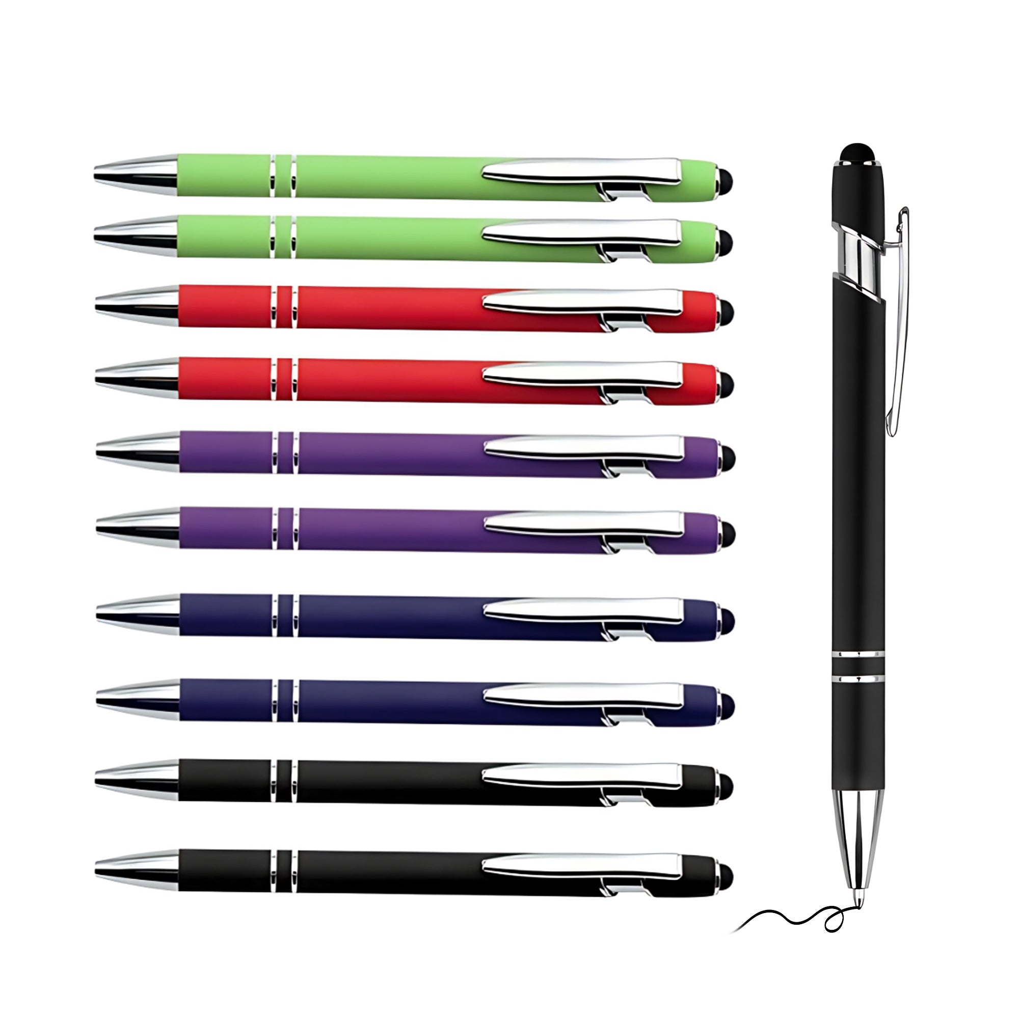 OMTech 50 Pack Engravable Metal Ballpoint Pens for Laser Engraving