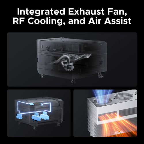 OMTech Pro Quantum 60W RF CO2 Laser Engraver and Cutter