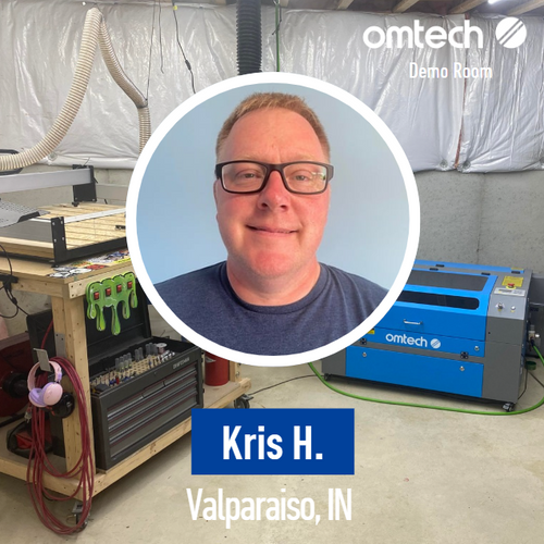 Laser Engraving in Valparaiso, Indiana | Demo Room Host - Kris H.