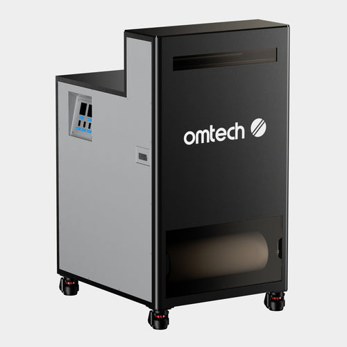 OMTech automatic DTF powder shaker and dryer with roll-to-roll film system